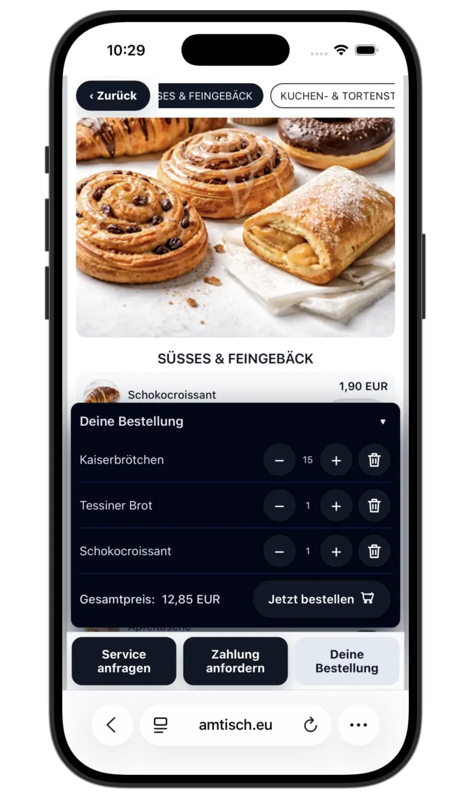 AM TISCH Bildschirmansicht 5