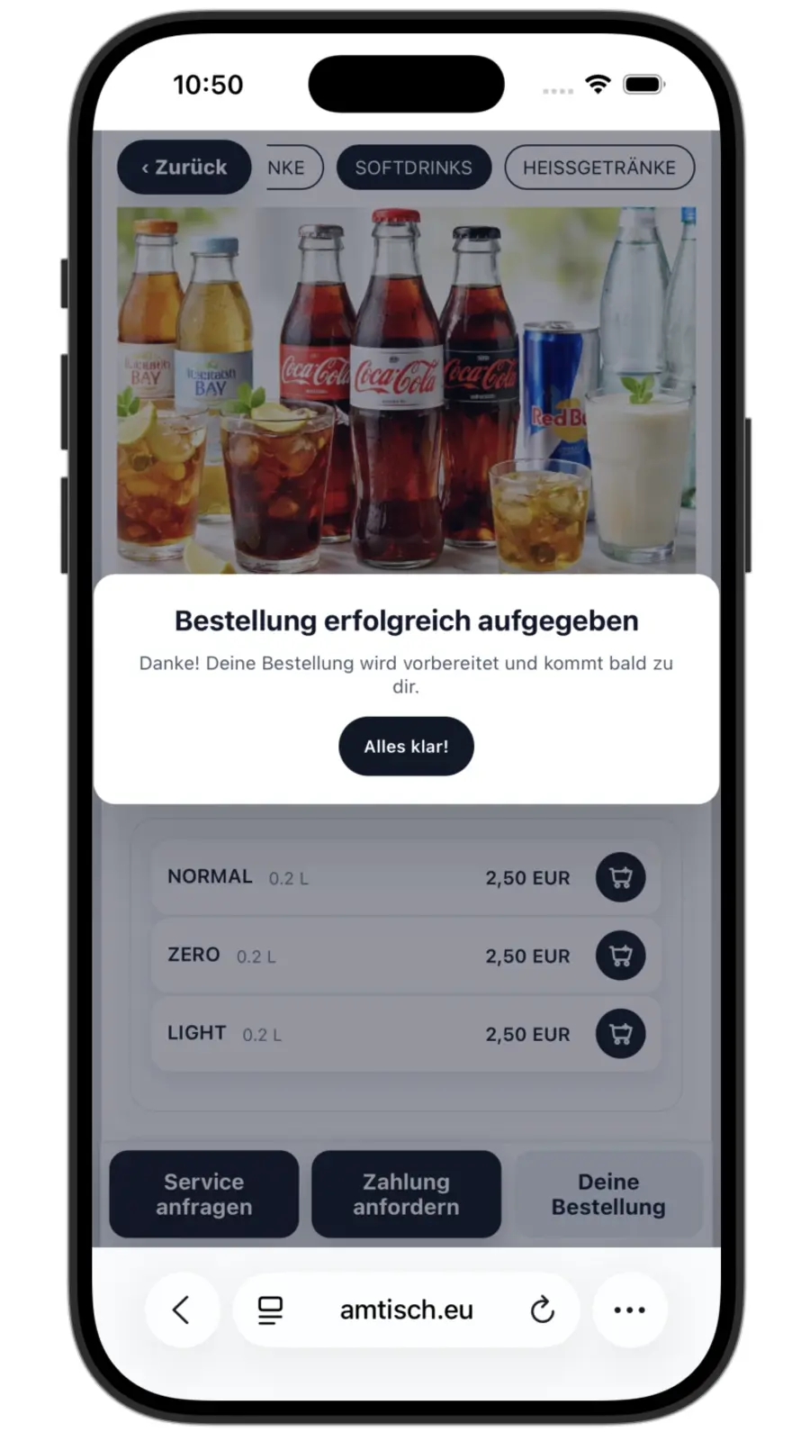 AM TISCH Bildschirmansicht 5